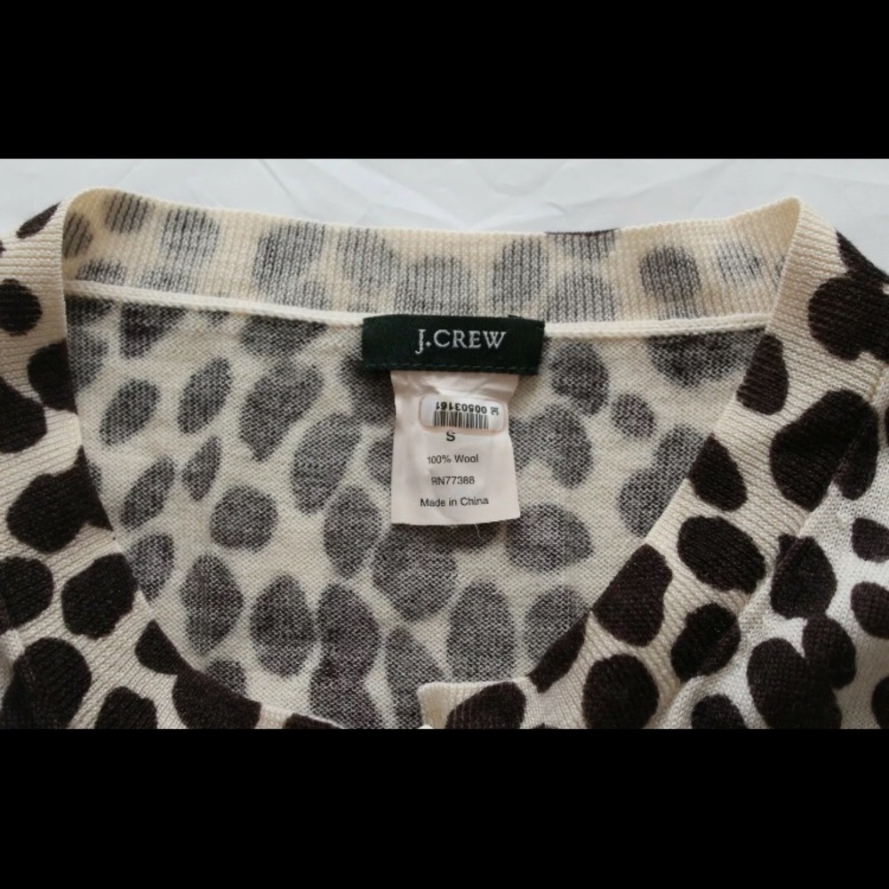 J Crew Leopard Print Cheetah Button Down Cardigan - image 3
